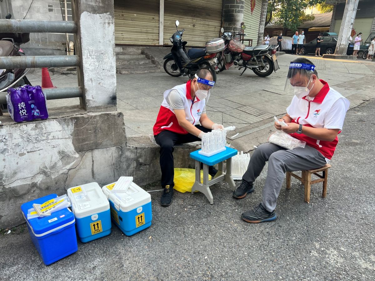 党支部到社区开展抗疫活动情况,同心社区抗击疫情