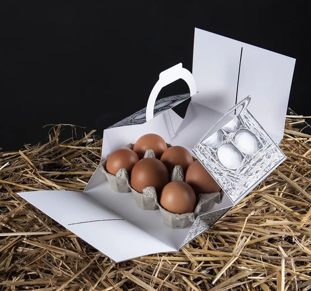 具有设计感的鸡蛋三层包装,鸡蛋包装怎么设计洋气