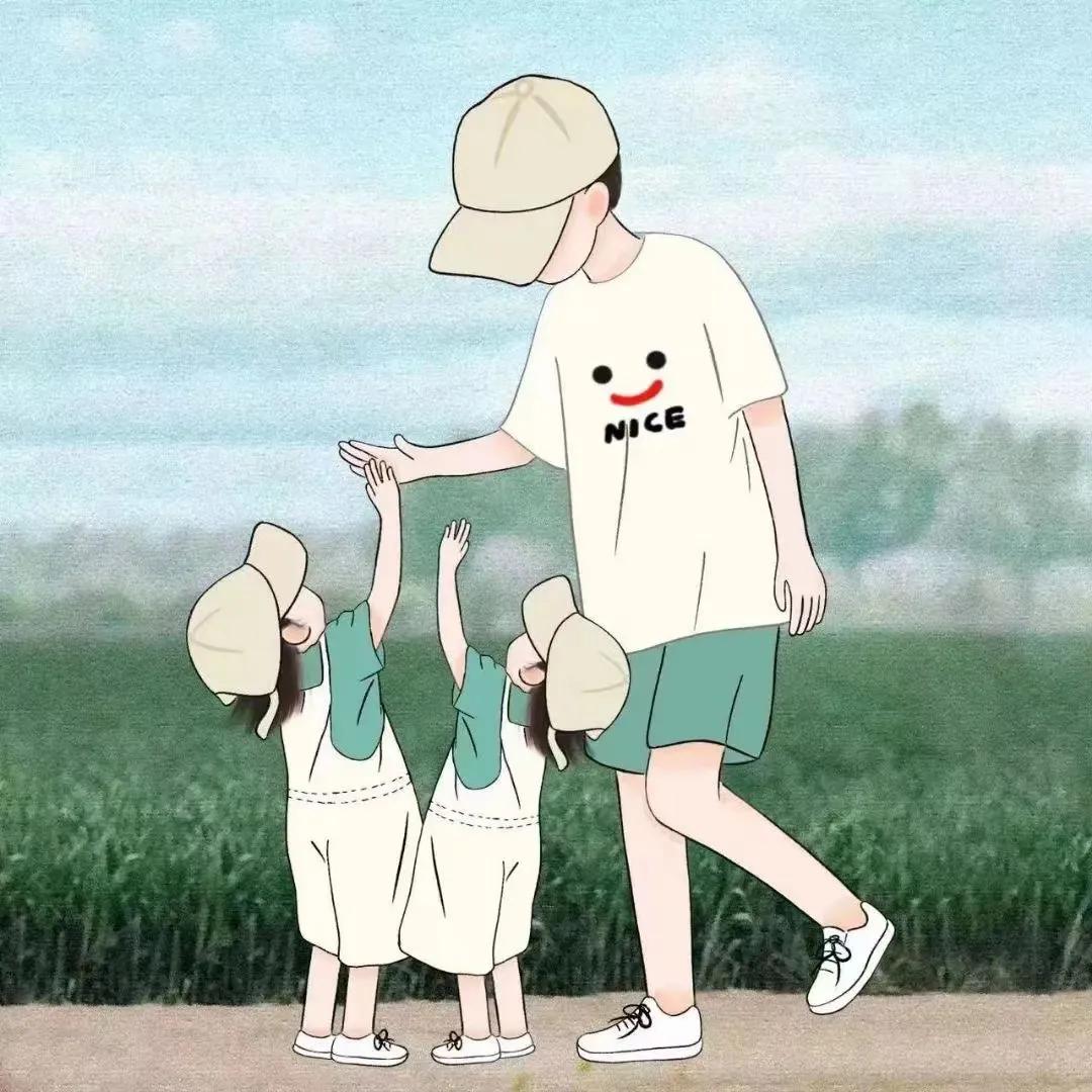 两个儿子亲子头像手机壁纸,亲子头像锁屏壁纸