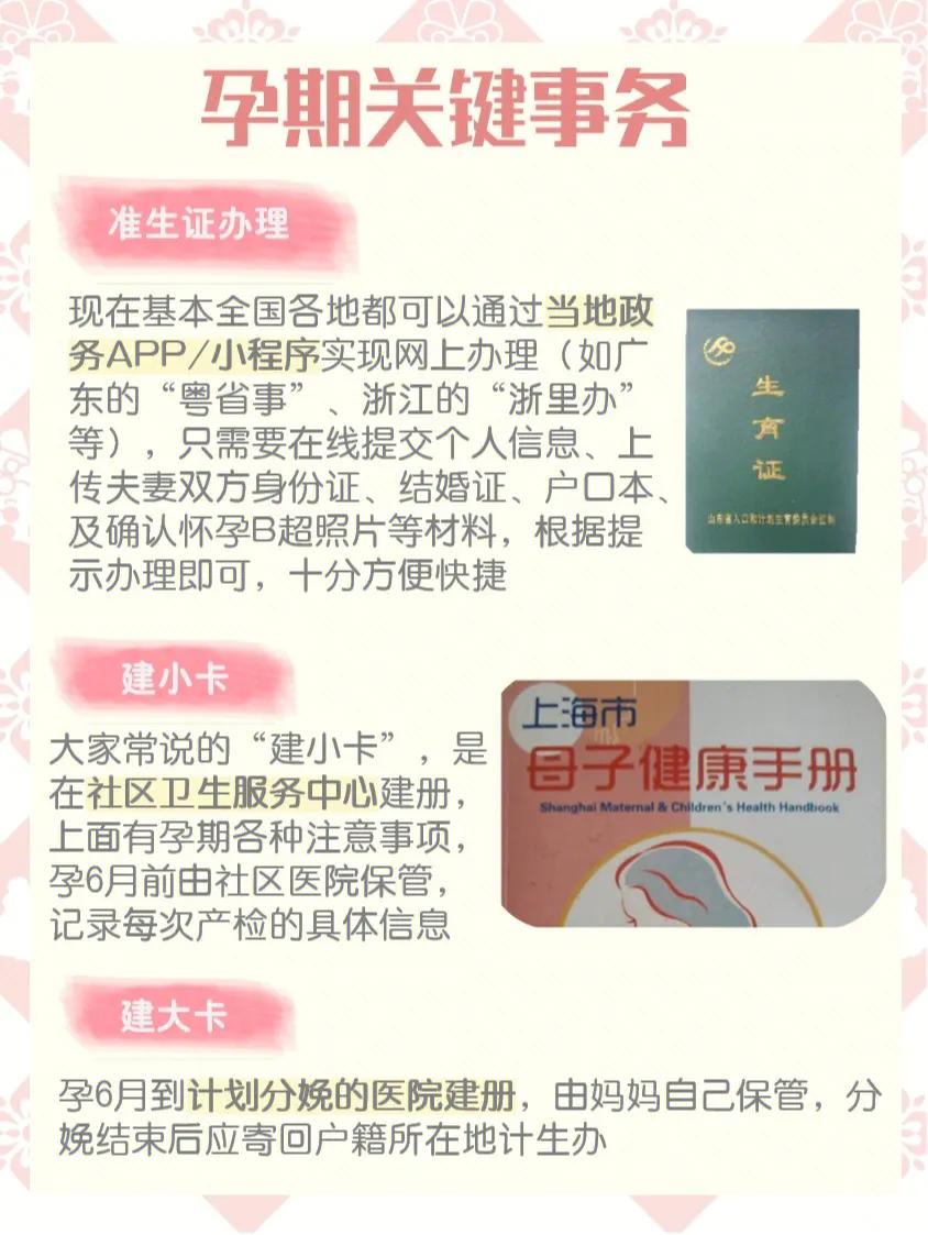 超全的孕期检查时间表,超全的孕期产检攻略