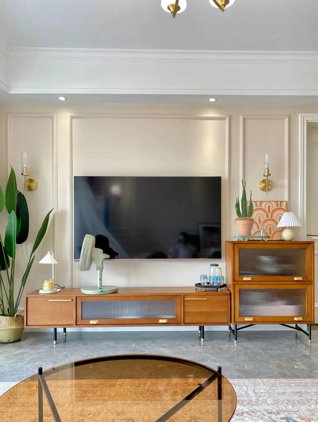 简单隐形门电视背景墙,30平小户型电视背景墙