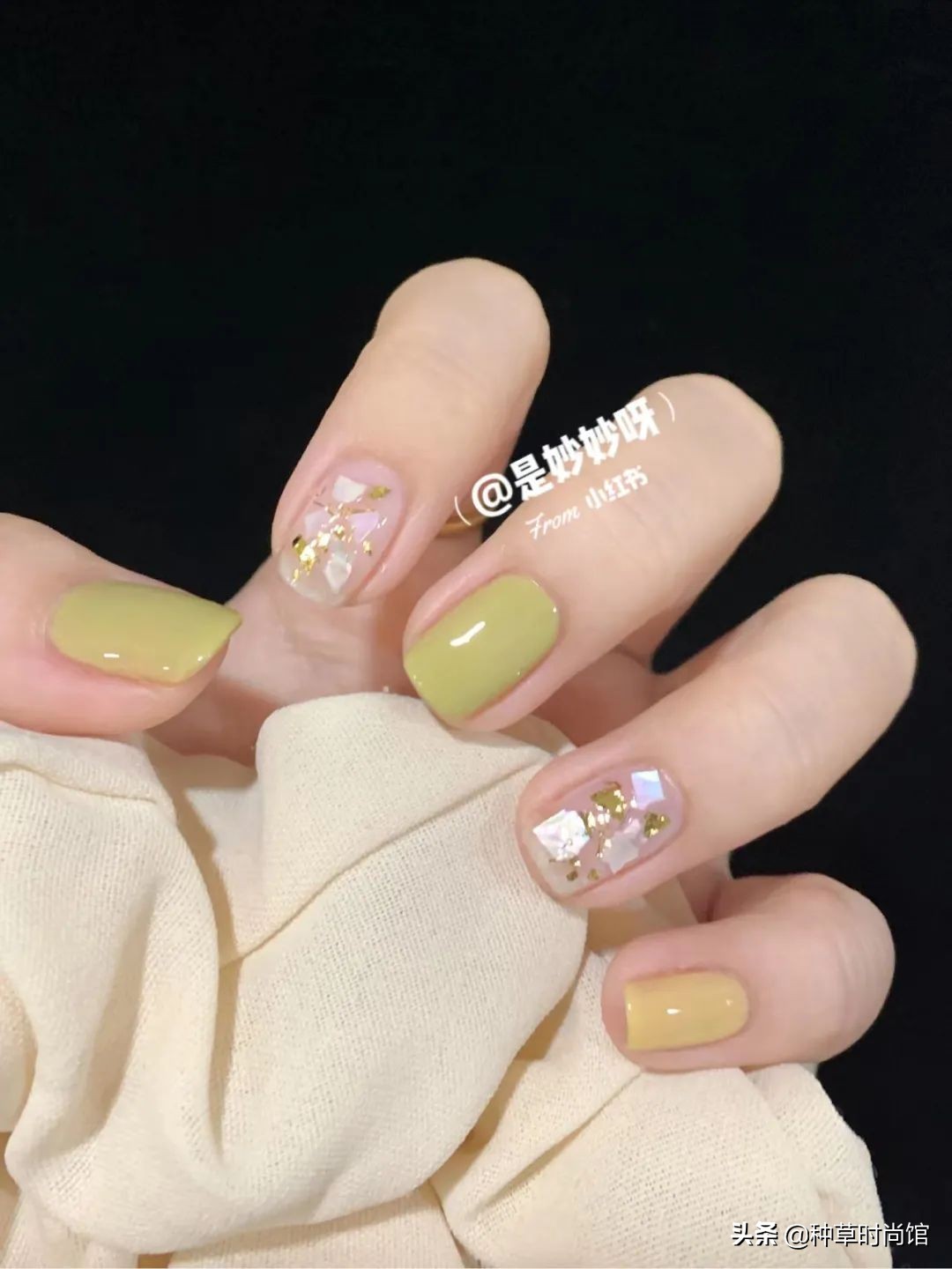 秋冬超显白高级感美甲,春日美甲图片最新款百搭