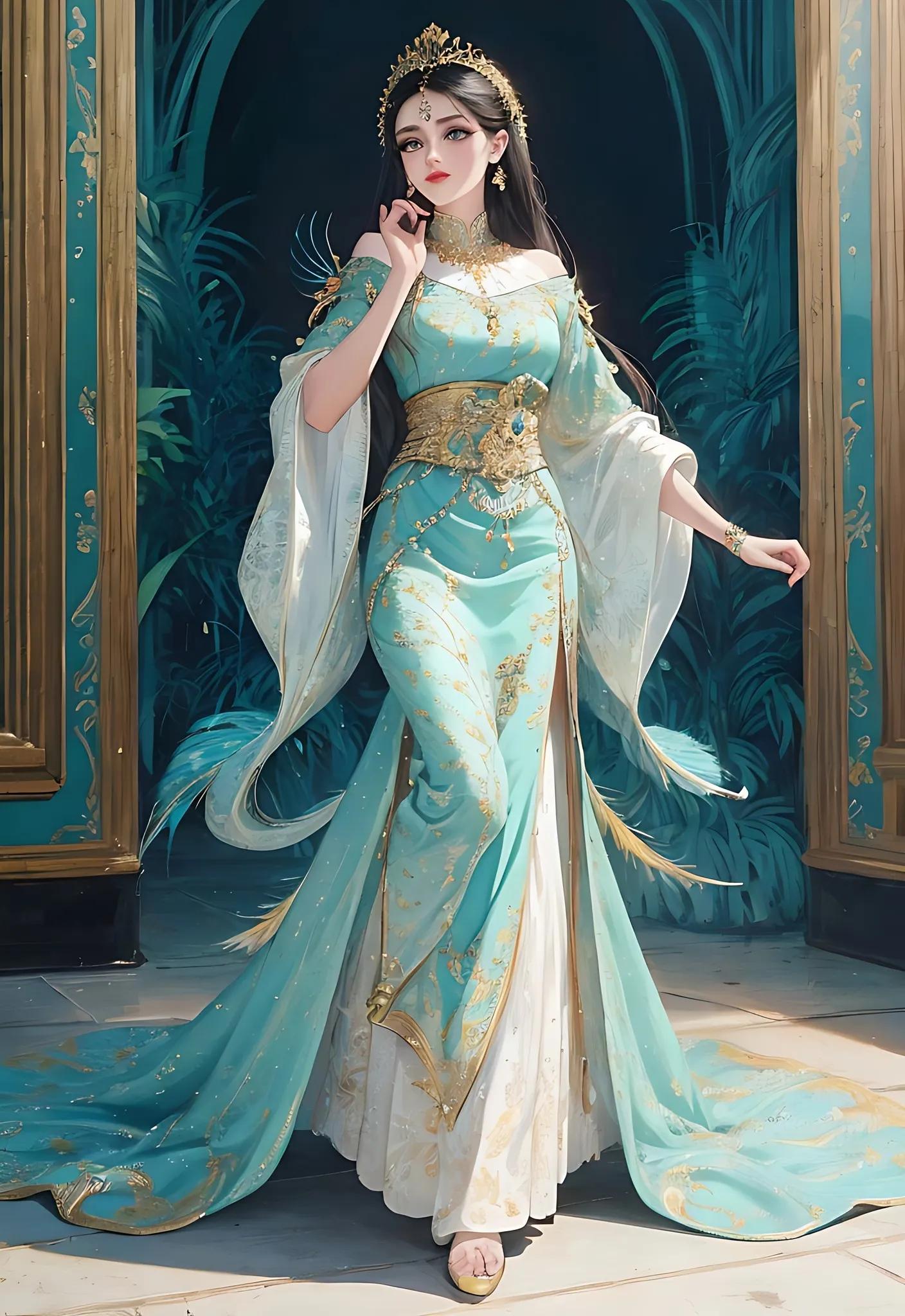 绝美孔雀公主,今日分享惊艳到你的古诗词