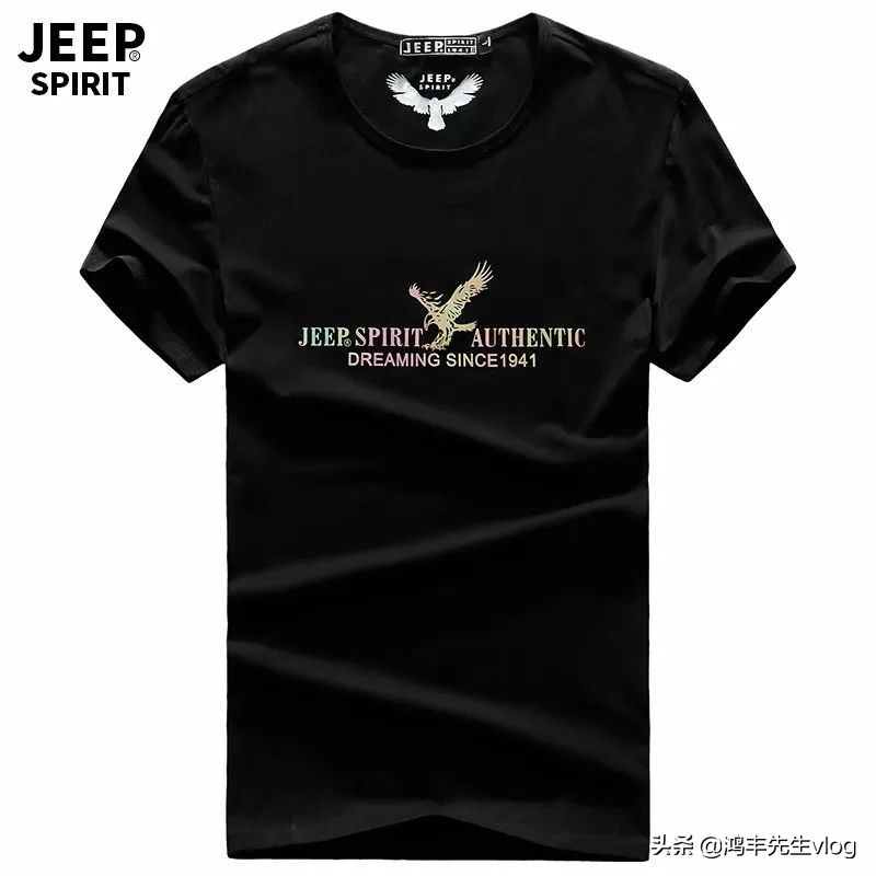 jeep短袖t恤专卖店男装翻领,jeep短袖t恤男纯棉官方正品