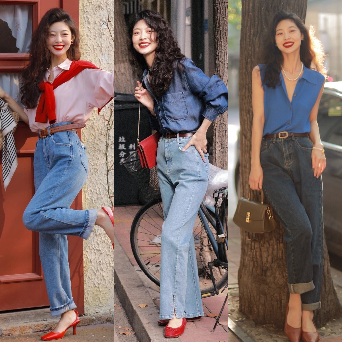 红色高跟鞋搭什么颜色的裤子好看,粗高跟鞋搭配什么样的衣服和裤子