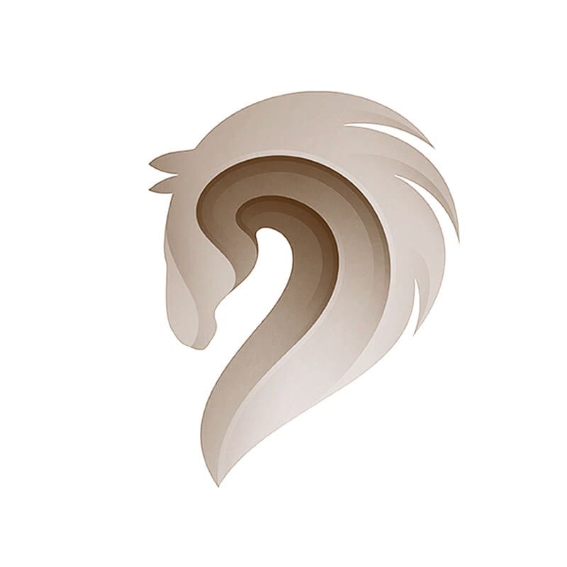 logos：白马啸西风！一组有力量感的马元素标志设计分享