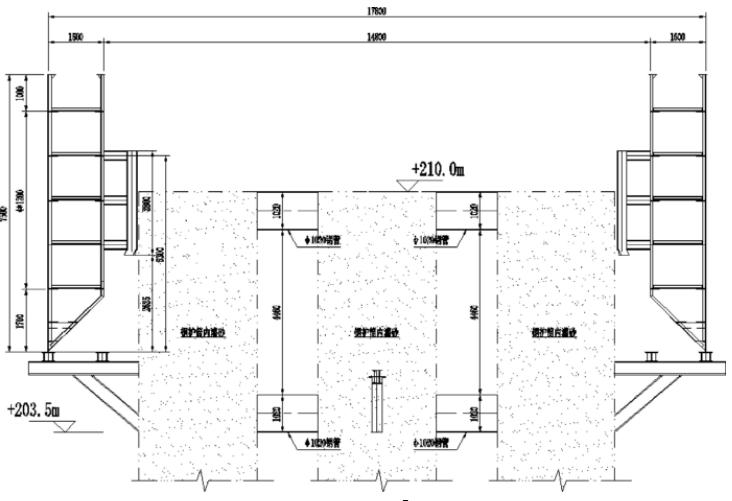 大桥水中施工钢围堰视频,围堰大桥建造全过程