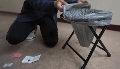 日本便携式马桶,日本口袋马桶使用方法图示