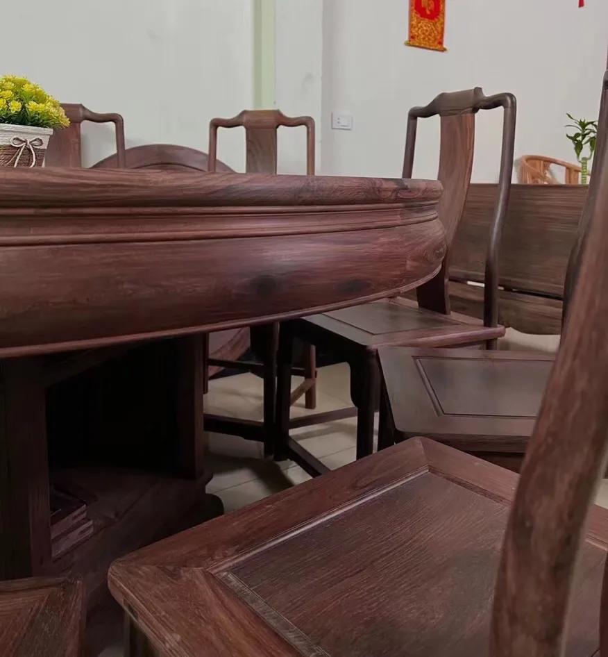 佛山白酸枝餐桌价格行情,1.5米大红酸枝老料长餐桌及价格