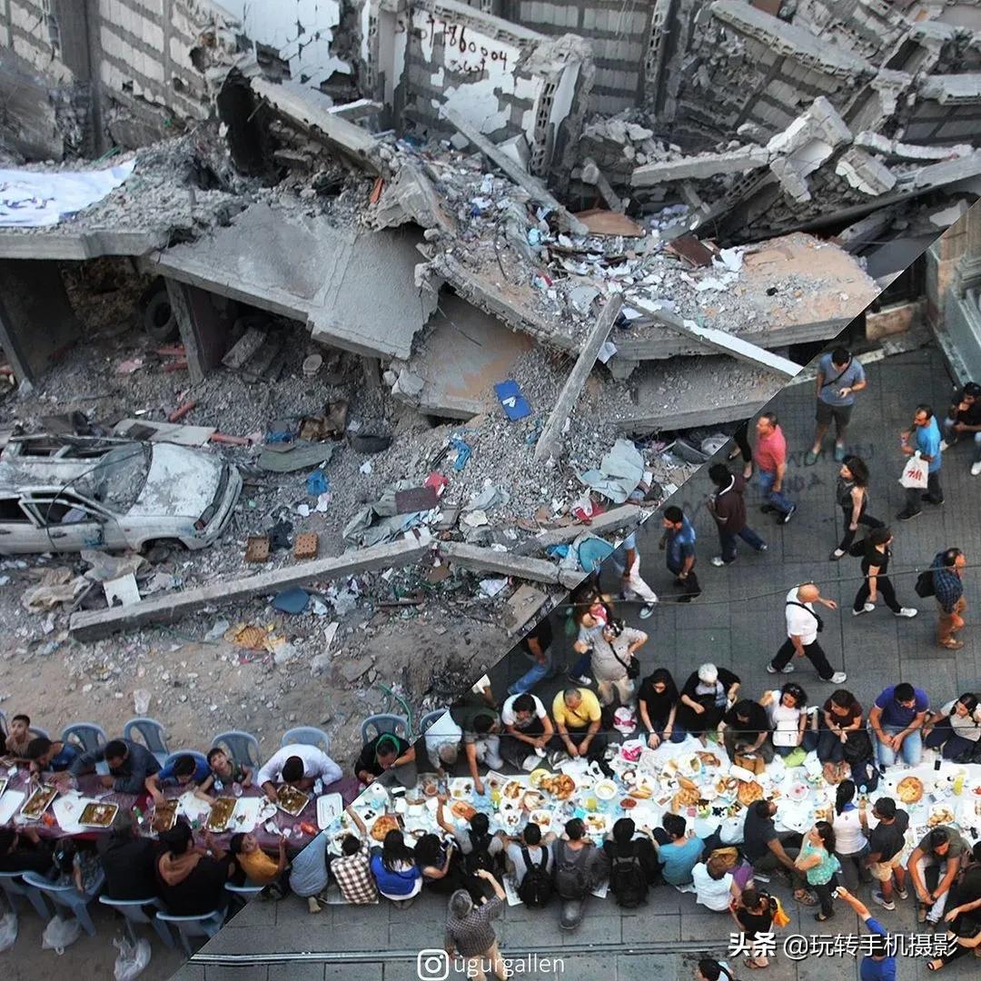 一张照片两个不同人生,一张图两个世界