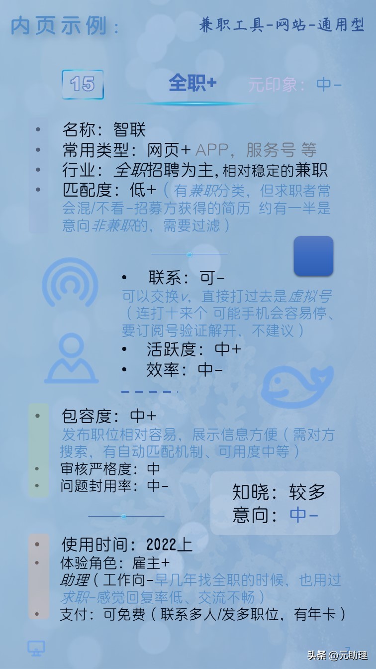 兼职平台体验报告（2022版）23个工具50页笔记（节选）【元助理】