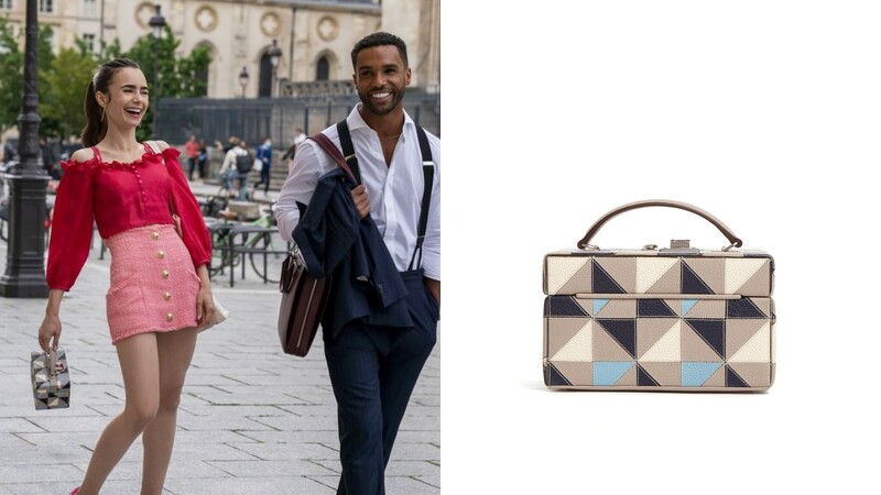 《艾蜜莉在巴黎2》Emily爱包盘点粉橘编织呼应渡假轻松氛围