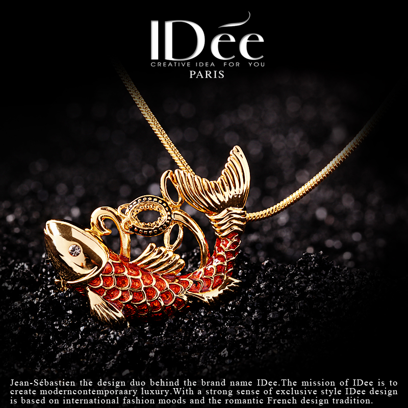 春夏时尚珐琅项链,珐琅彩项链女款