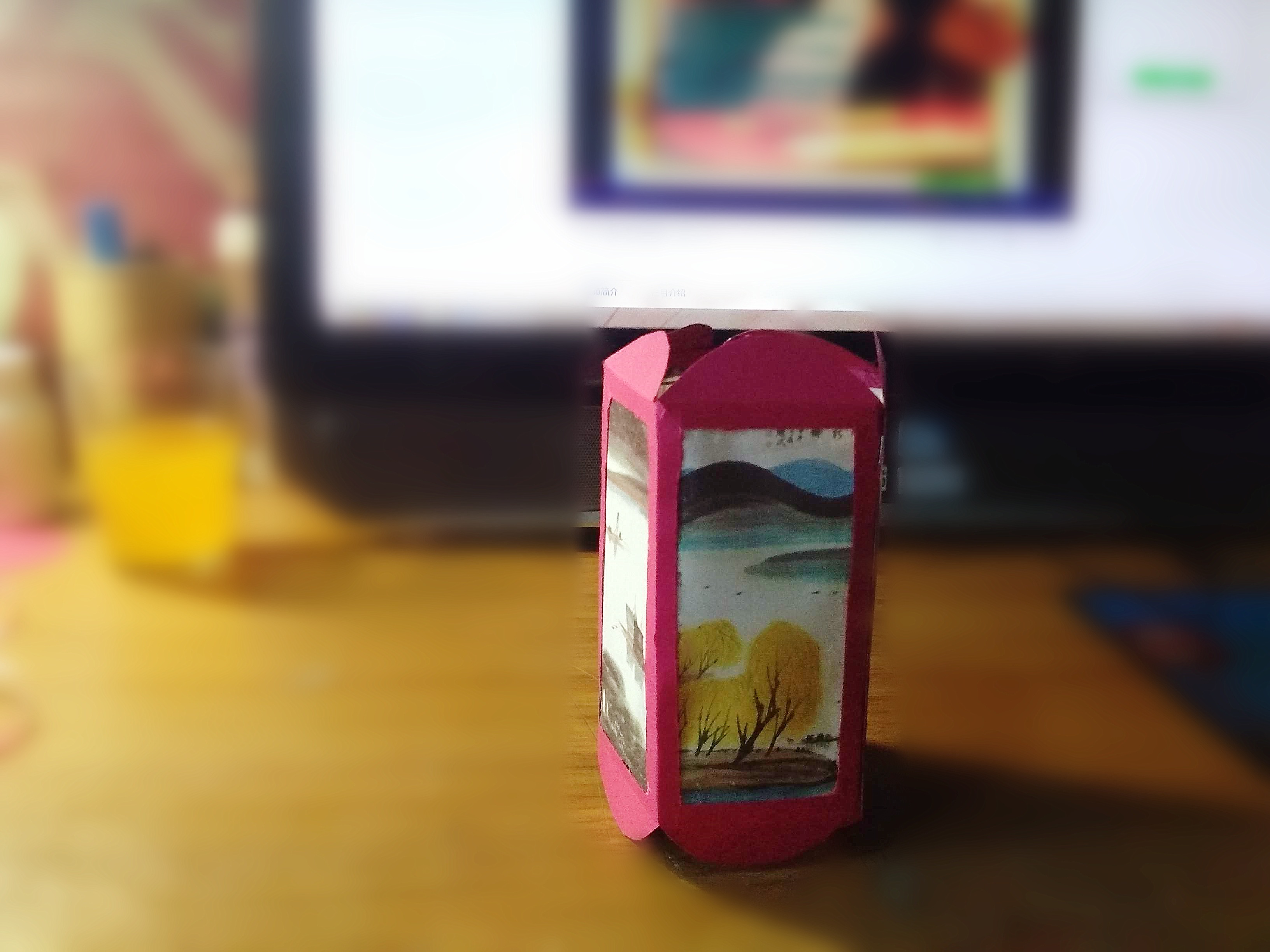 简单古风小学生自制灯笼手工,一次性筷子改造古风灯笼制作步骤