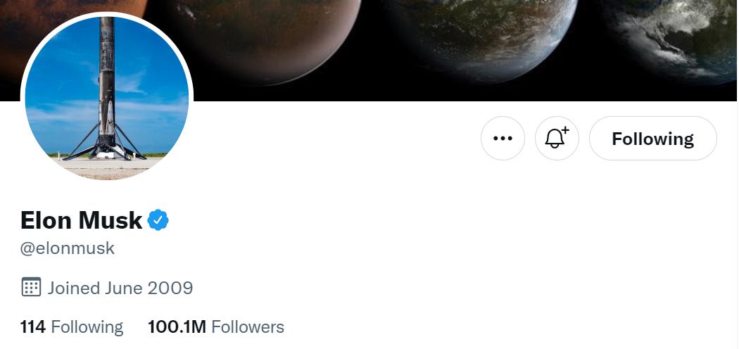 马斯克推特粉丝数,马斯克推特10亿用户数
