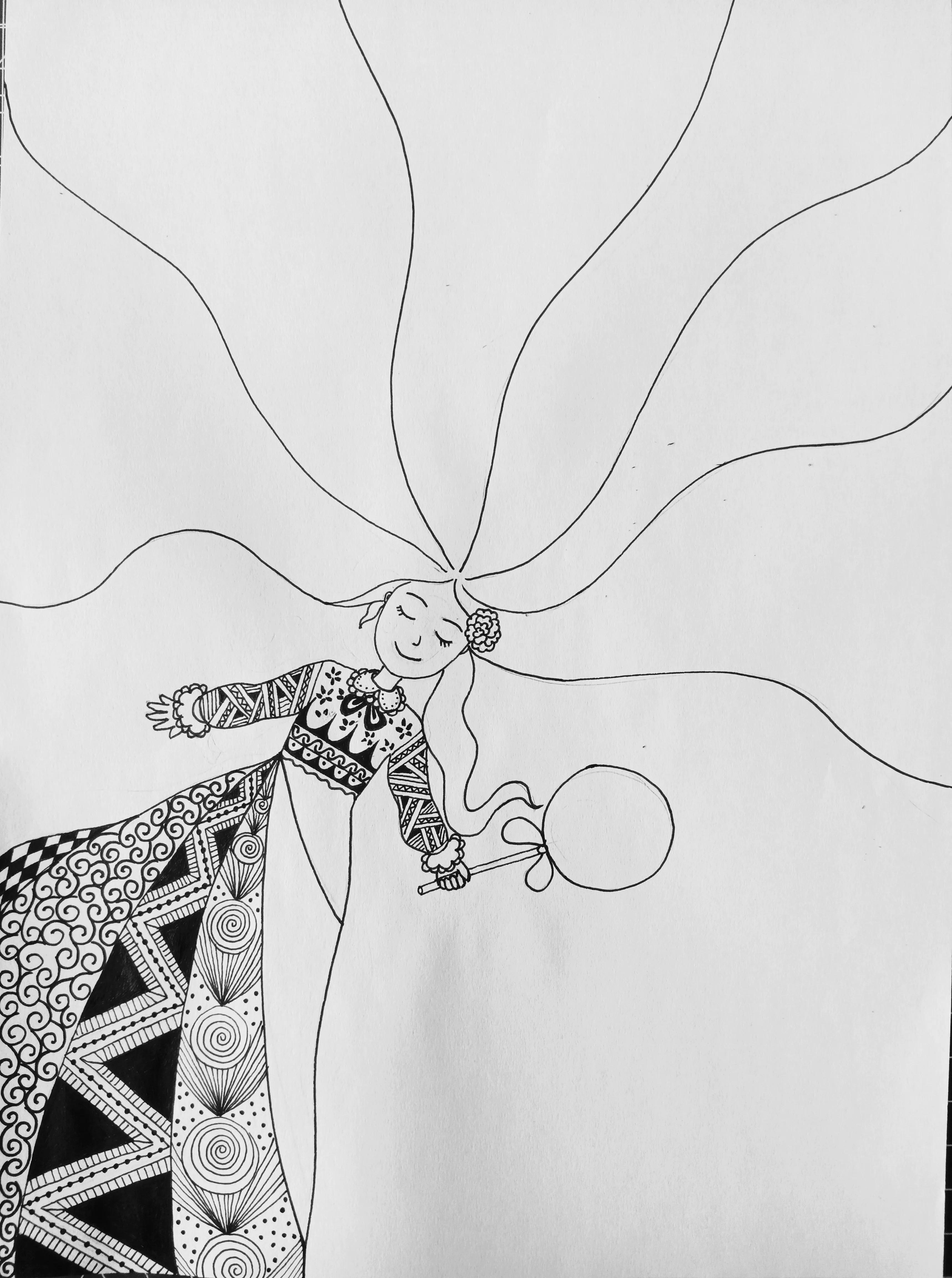 教你怎么画一个在吃棒棒糖的女孩,动漫棒棒糖绘画教程