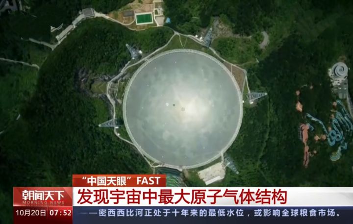 中国天眼获银河系气体高清图像,科学家发现宇宙天眼