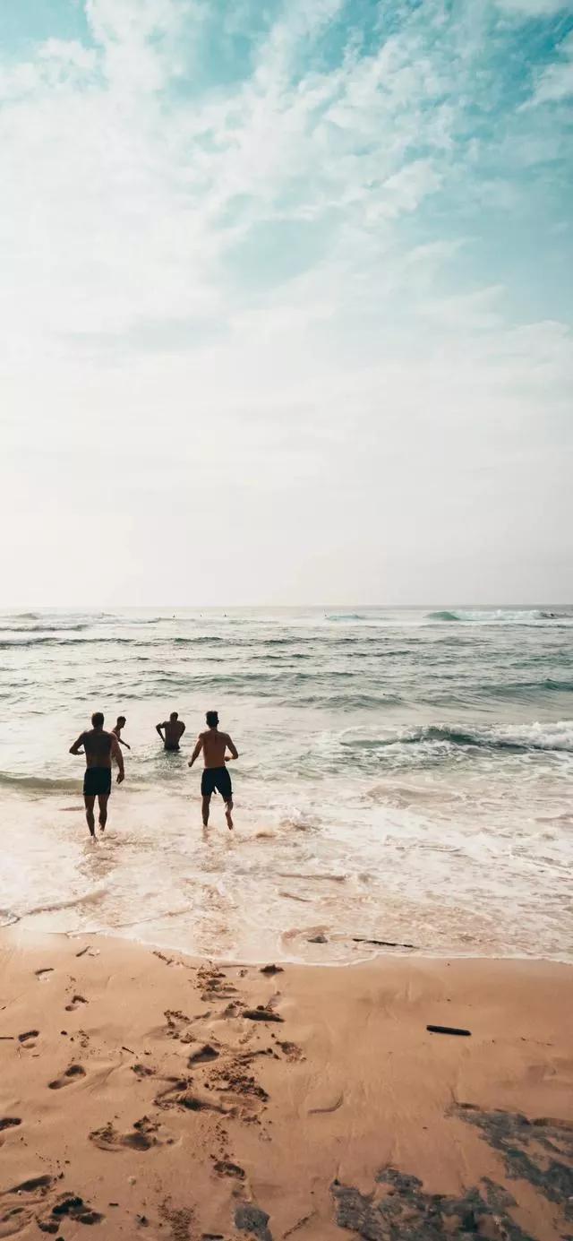 美丽的碧海蓝天壁纸,2018蓝色大海夏天壁纸