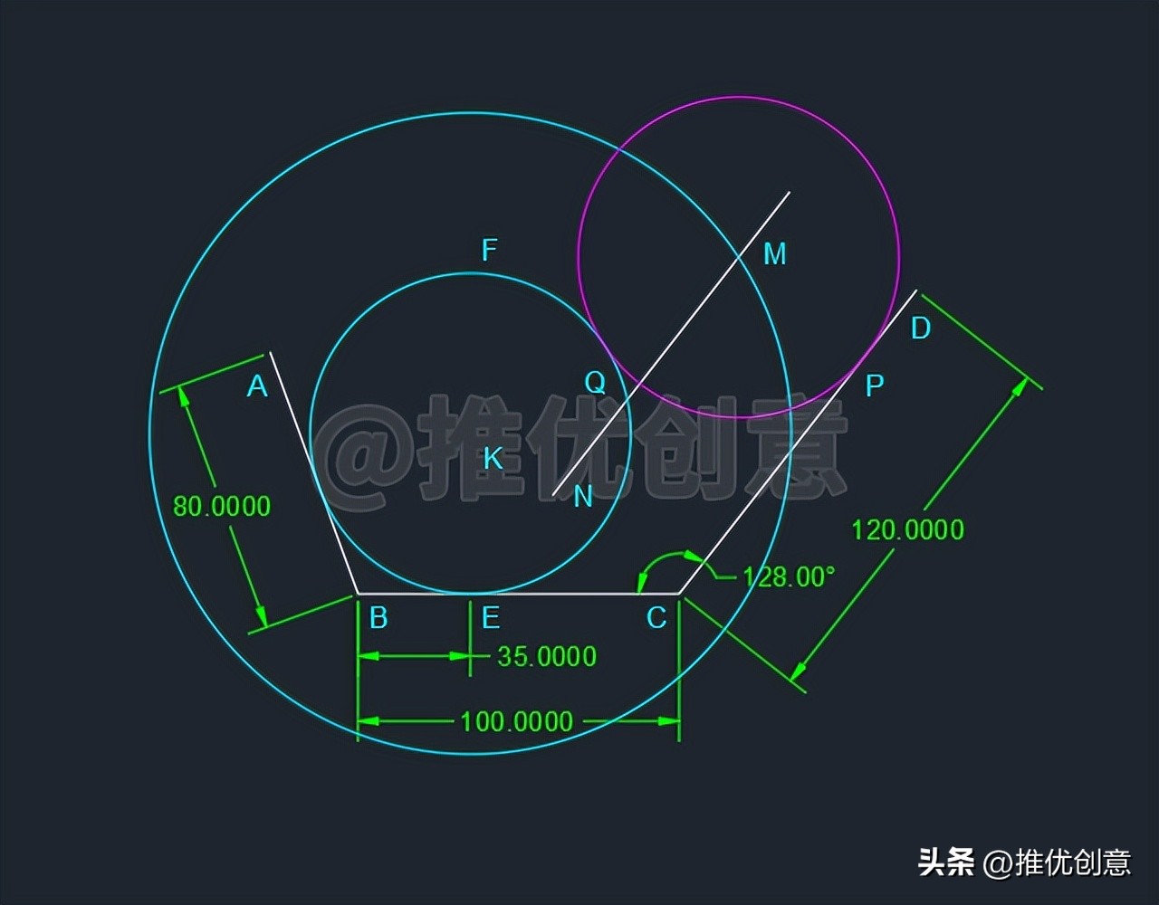 cad基础操作偏移,cad教程偏移操作