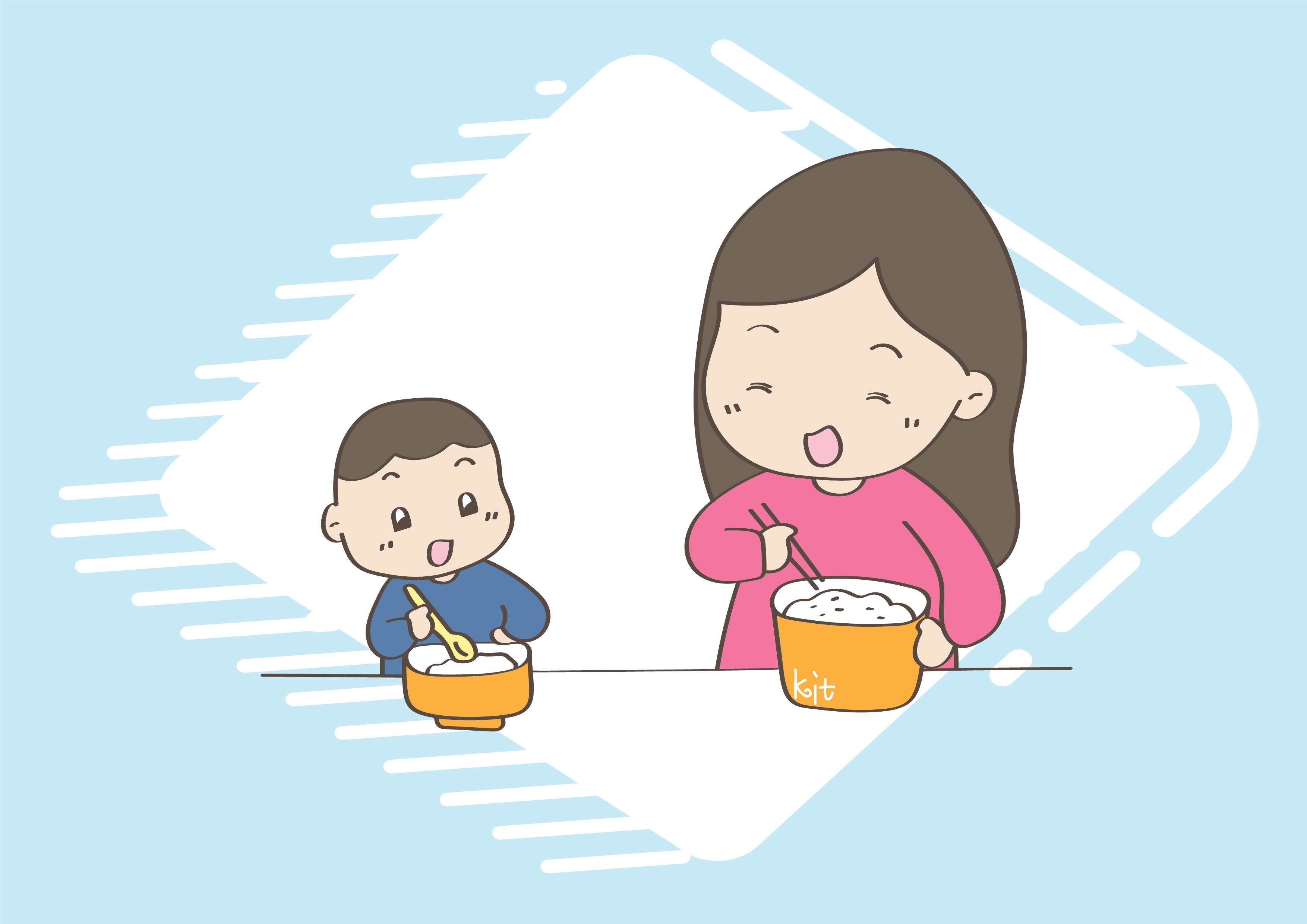 孩子吃饭不应该做的事,孩子吃饭最忌讳的事