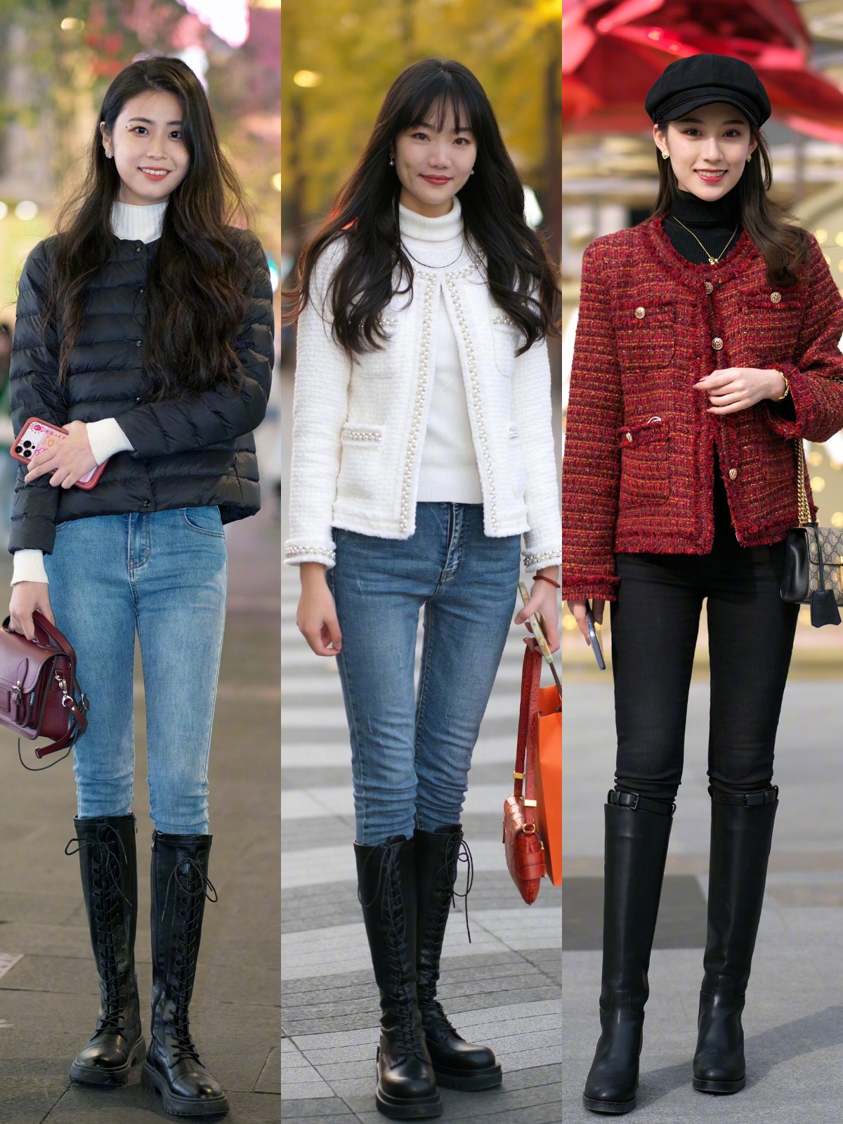 今年流行的新款靴子小个子穿的,今年最流行的靴子显腿细一绝