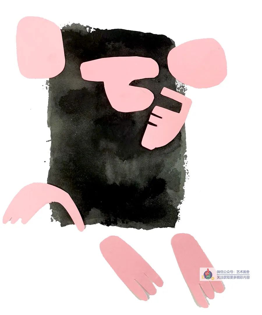 儿童画剪贴创意画教程6到12岁,儿童画猴教程