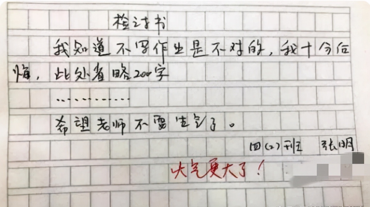 小学生的检讨书200字,小学生的犯错检讨书400字