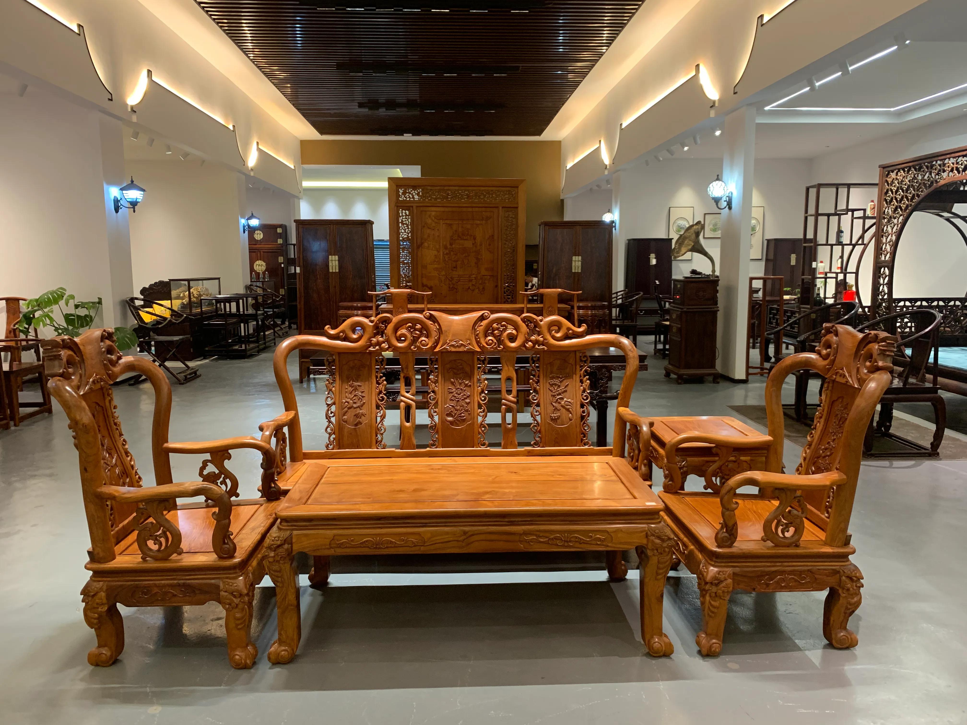 黄花梨沙发最新款图片,黄花梨沙发六件套价格及图片