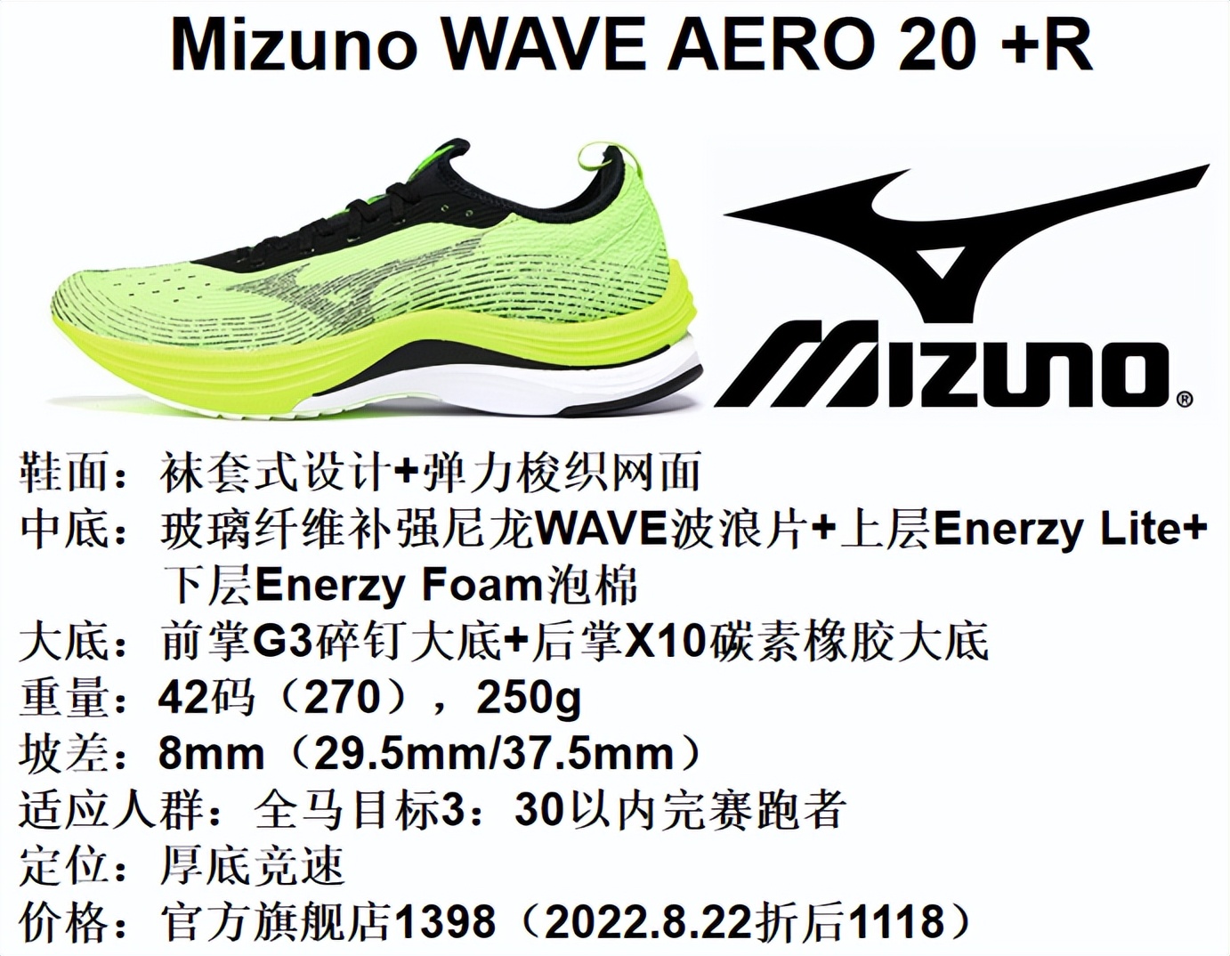 美津浓跑鞋系列矩阵,美津浓跑鞋矩阵