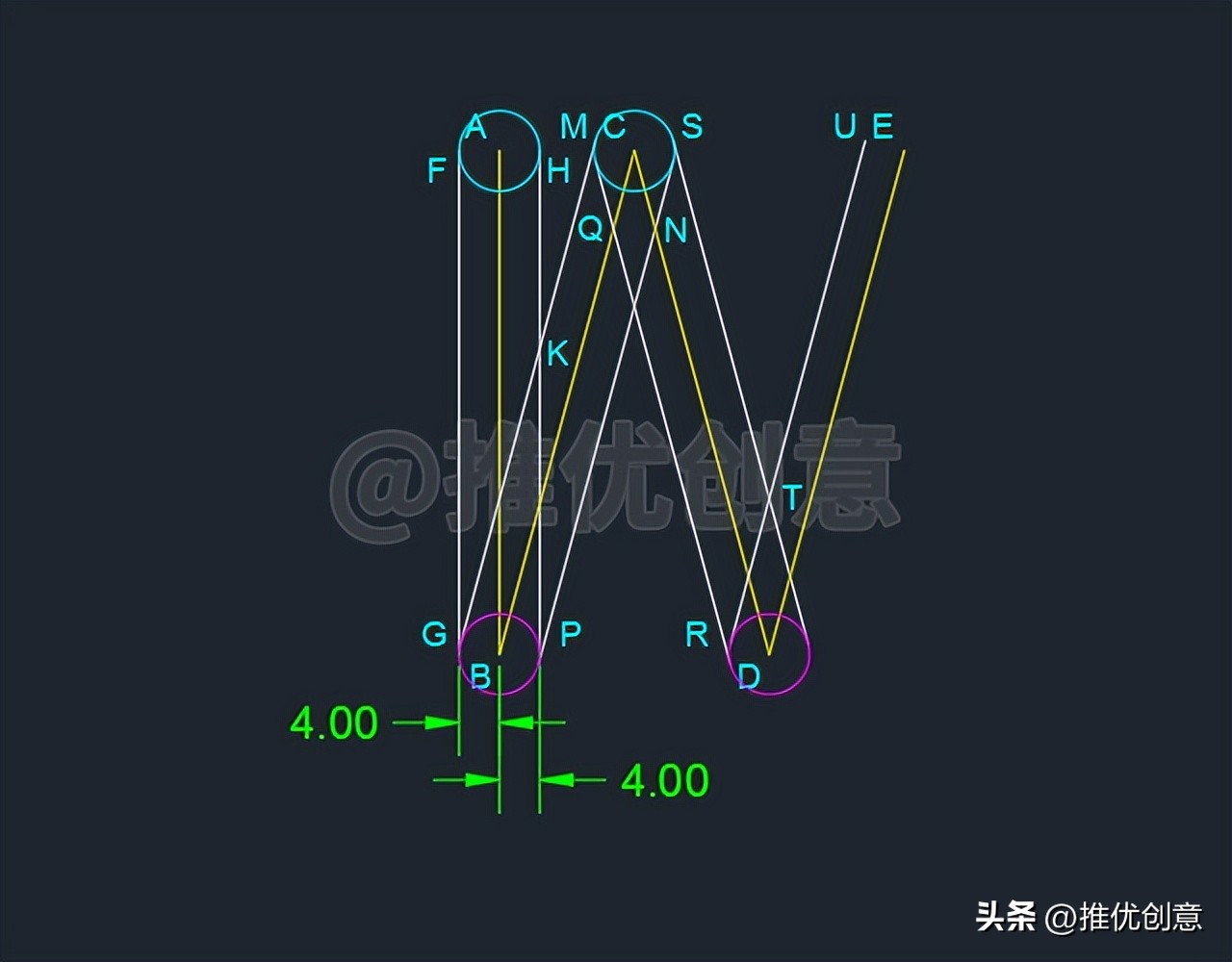 使用追踪定位、复制阵列绘制弹簧工程制图autocadcad教程CAD习题