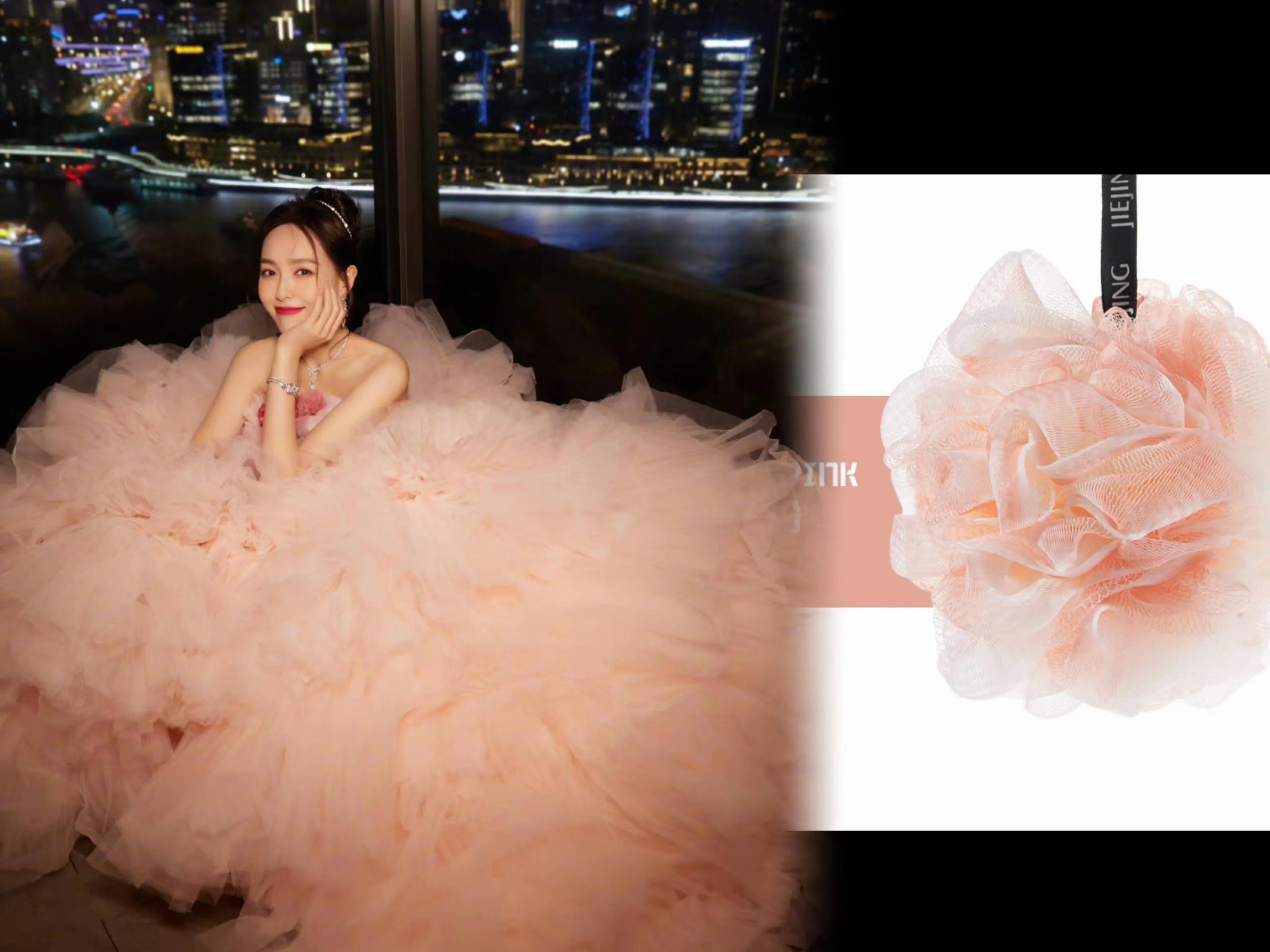 古力娜扎浴花礼服,杨紫娜扎唐嫣