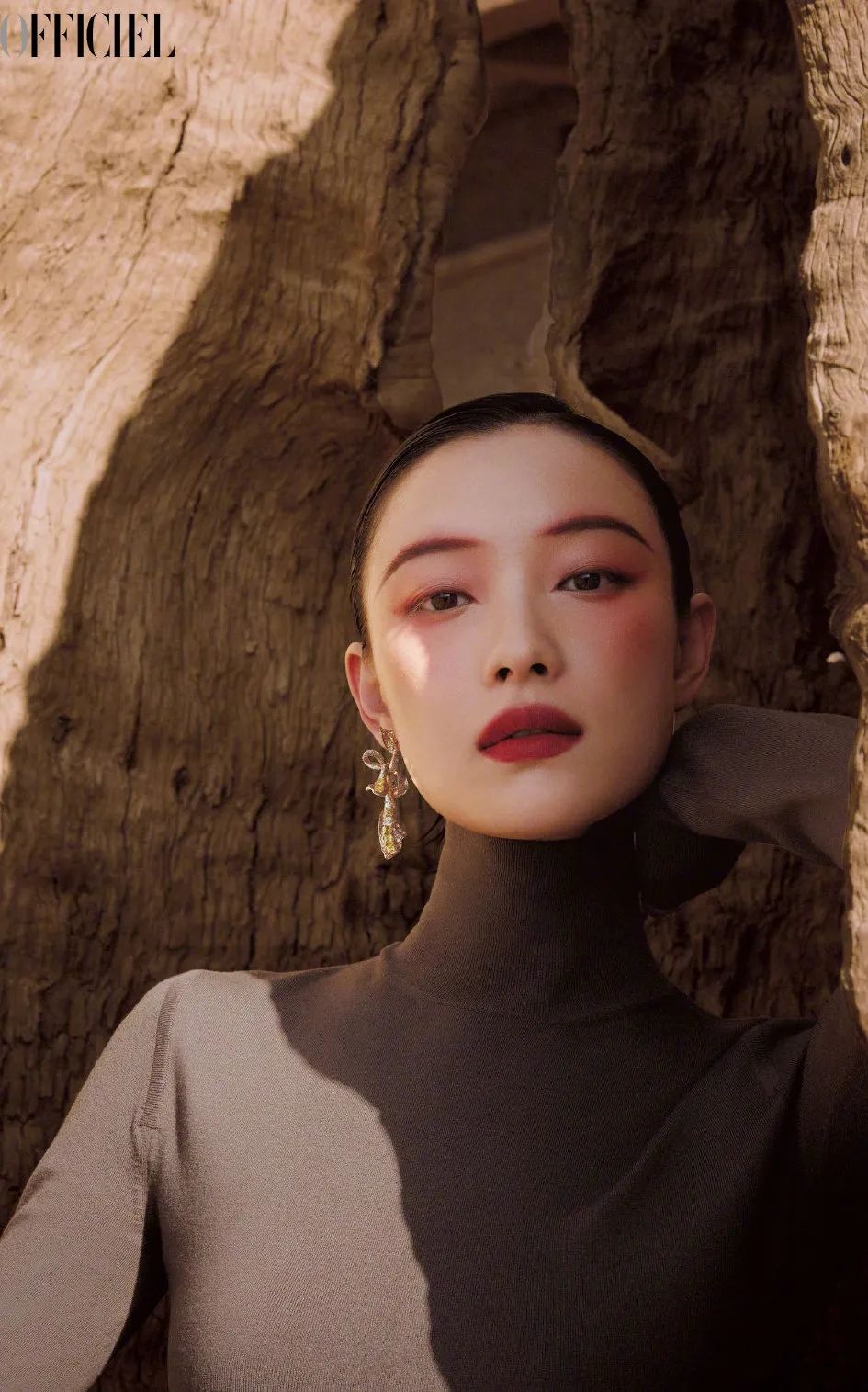 赵丽颖一头红发绚丽吸睛,赵丽颖红发造型