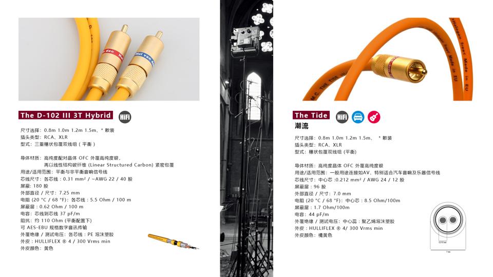 荷兰范登豪VandenHul线材、音响器材、唱头数据参数目录大全