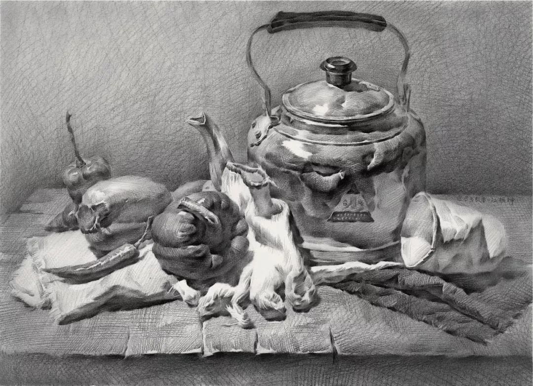 静物素描如何快速准确起形,2天速成素描静物