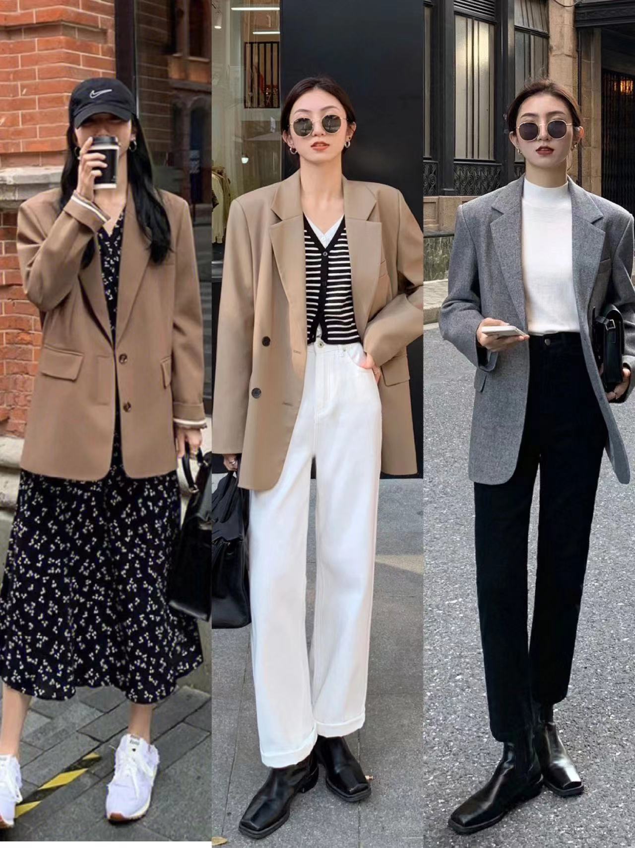 休闲西装的春季搭配图,中长款休闲西装冬天怎么搭配