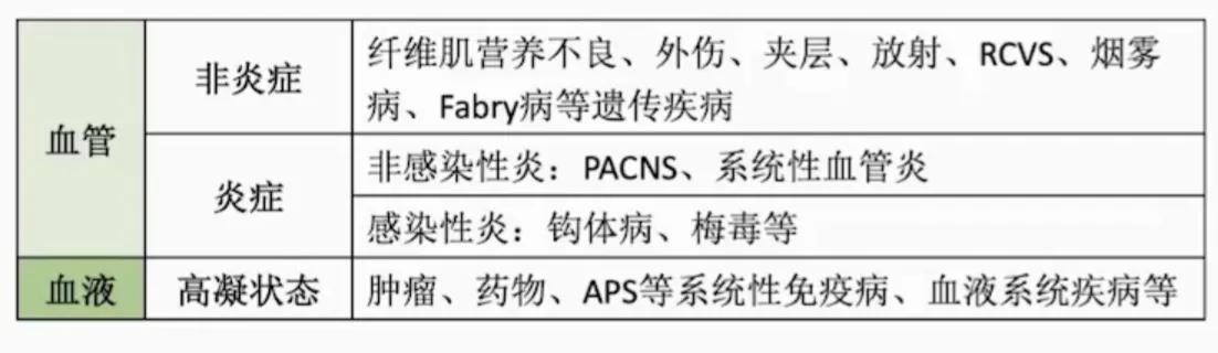 缺血性卒中治疗原则,缺血性卒中病因分型