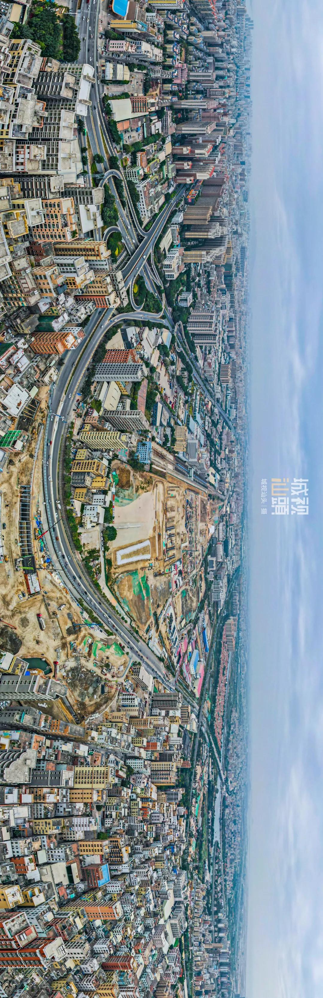 汕头站东侧出现一个很深的“大坑”？