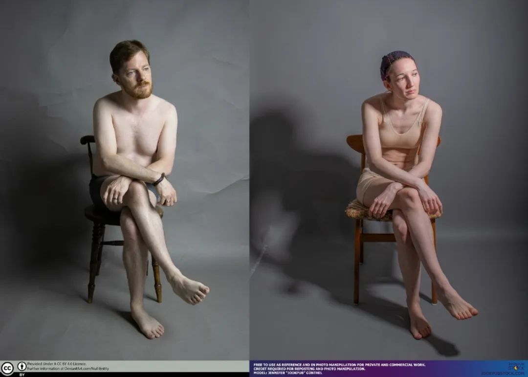 人体坐姿画法速写,速写坐姿人体结构及名称