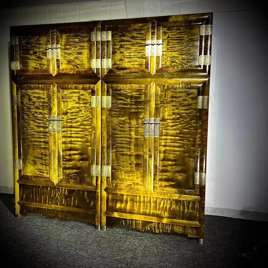 乌木金丝楠实木顶箱柜价格,金丝楠乌木特殊纹理面板