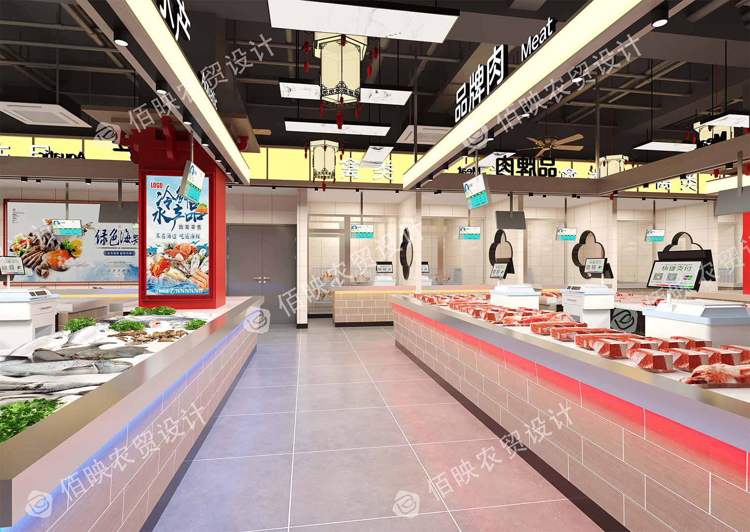 农贸市场设计与改造,现代农贸市场规划设计方案