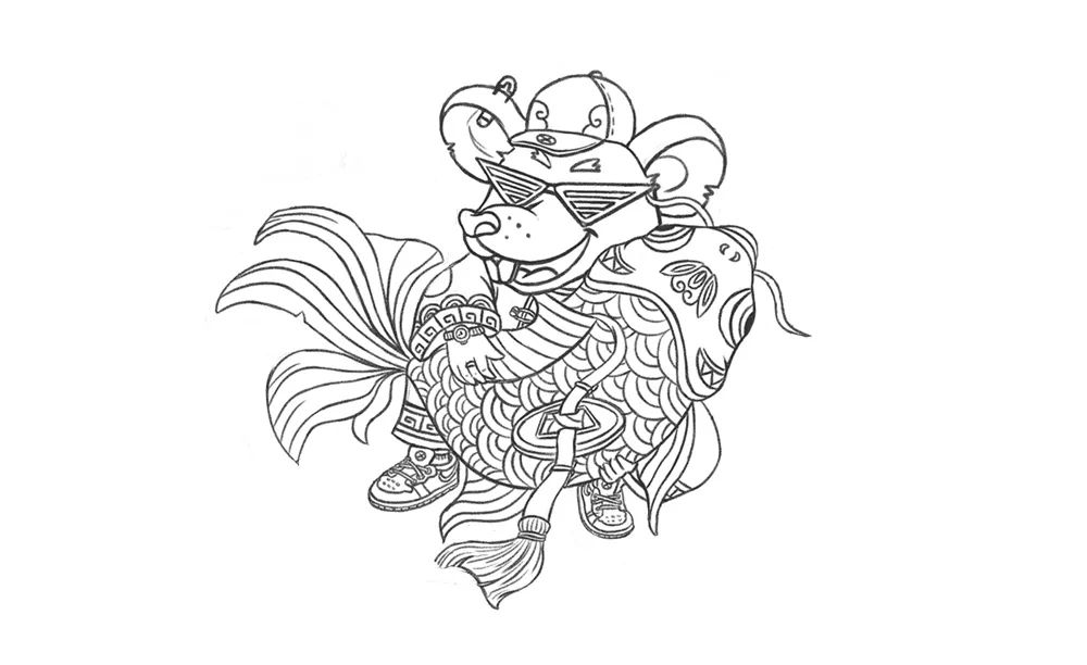 国潮风海报创意设计,国潮插画手绘初学者入门教程