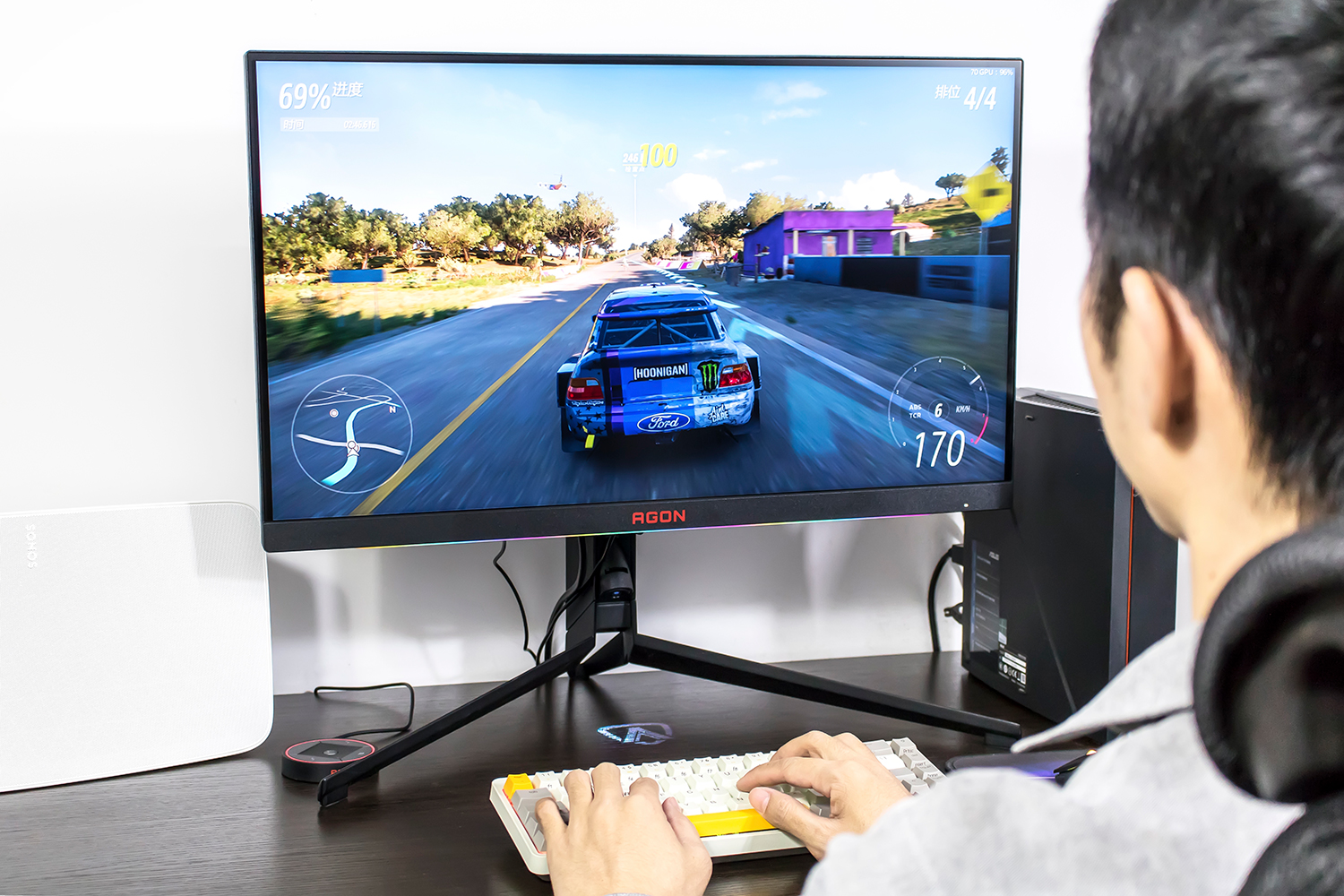 aoc显示器ag274qs吃鸡测试,agonag274uxp显示器测评