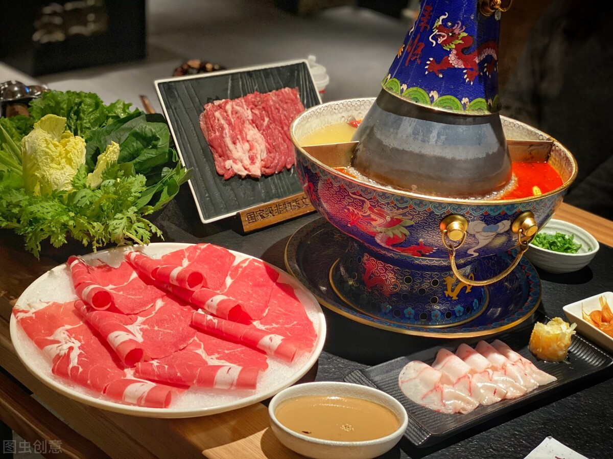 吃老北京涮羊肉过瘾的视频,北京的老北京铜锅涮肉推荐