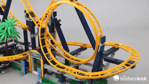 乐高翻滚过山车开箱并拼装,乐高过山车10303开箱