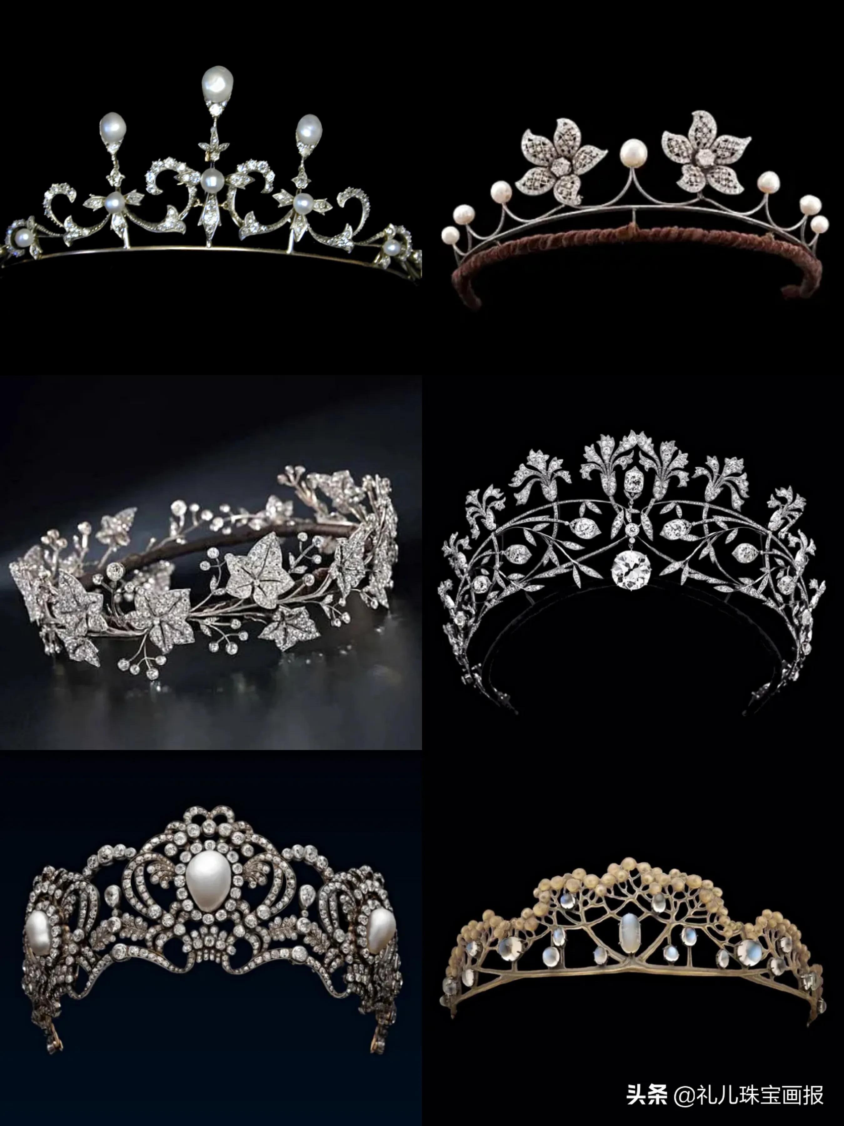 复古风王冠,白金复古王冠