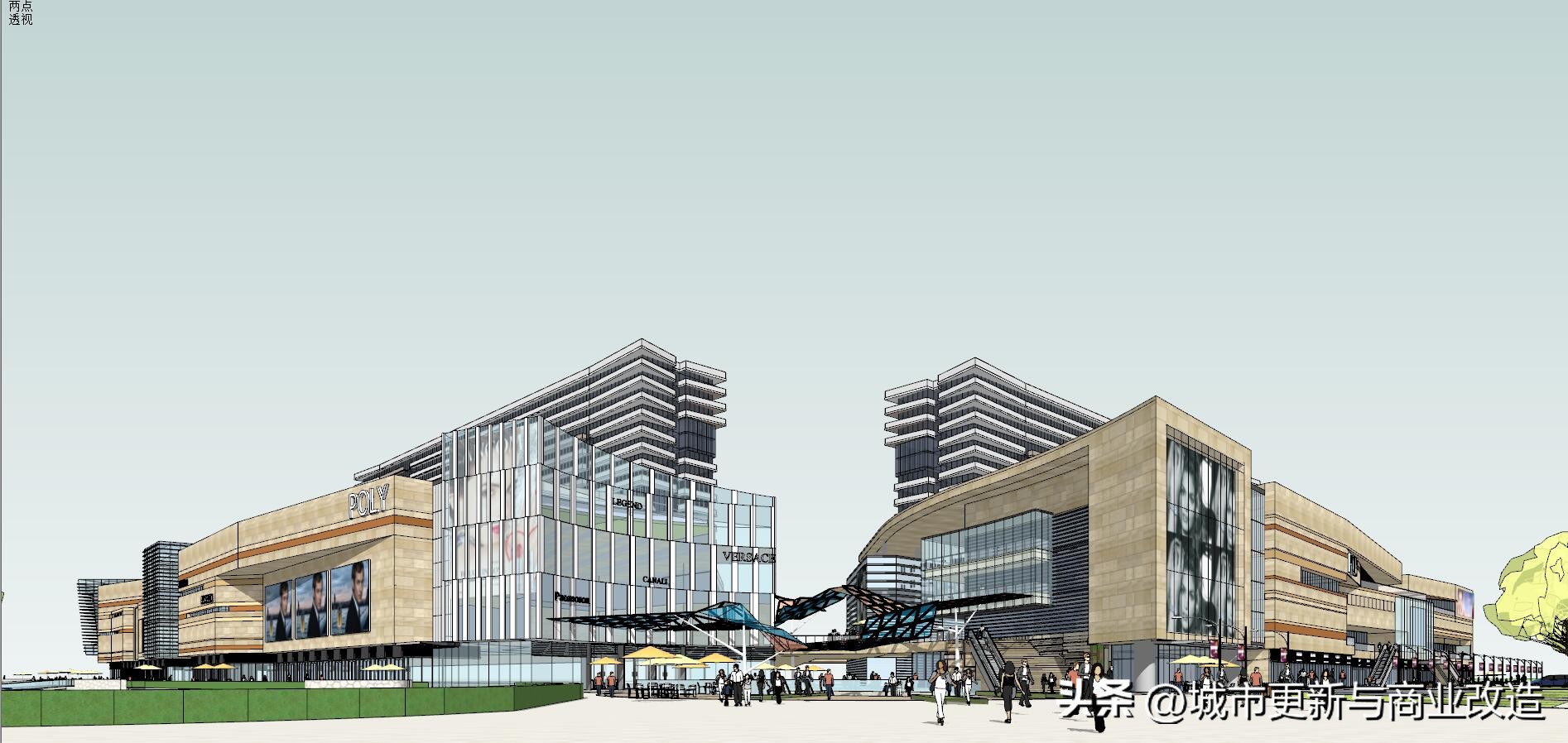 广东江门市保利国际广场方案SU模型图集-13页