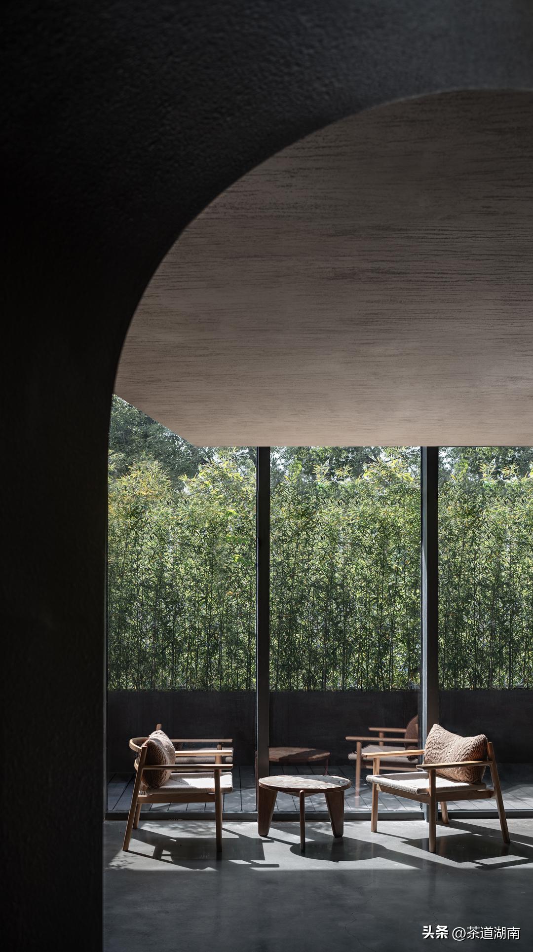 不装吊顶的禅意茶室装修效果图,广东禅意茶室私人会所包厢设计