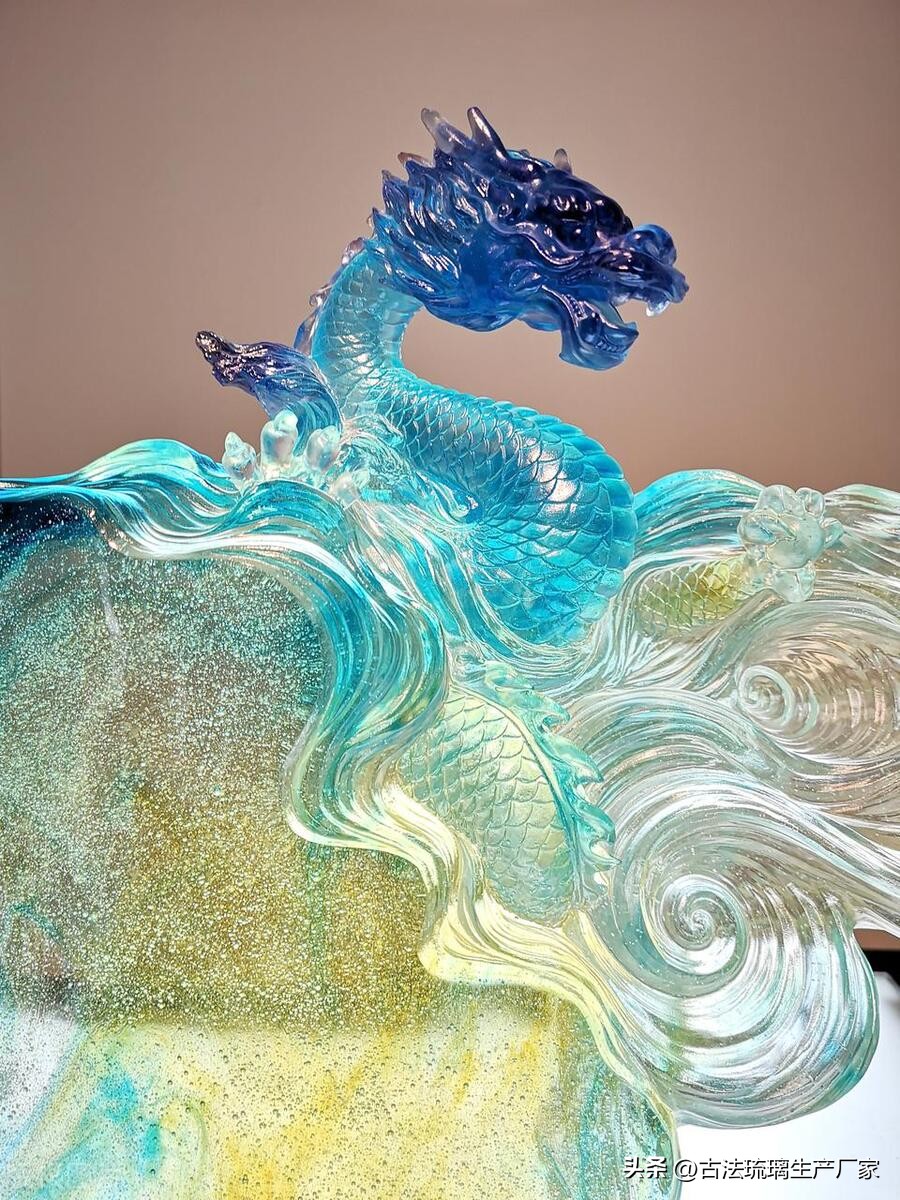 琉璃佛像摆件工艺品,琉璃工艺品摆件树叶造型