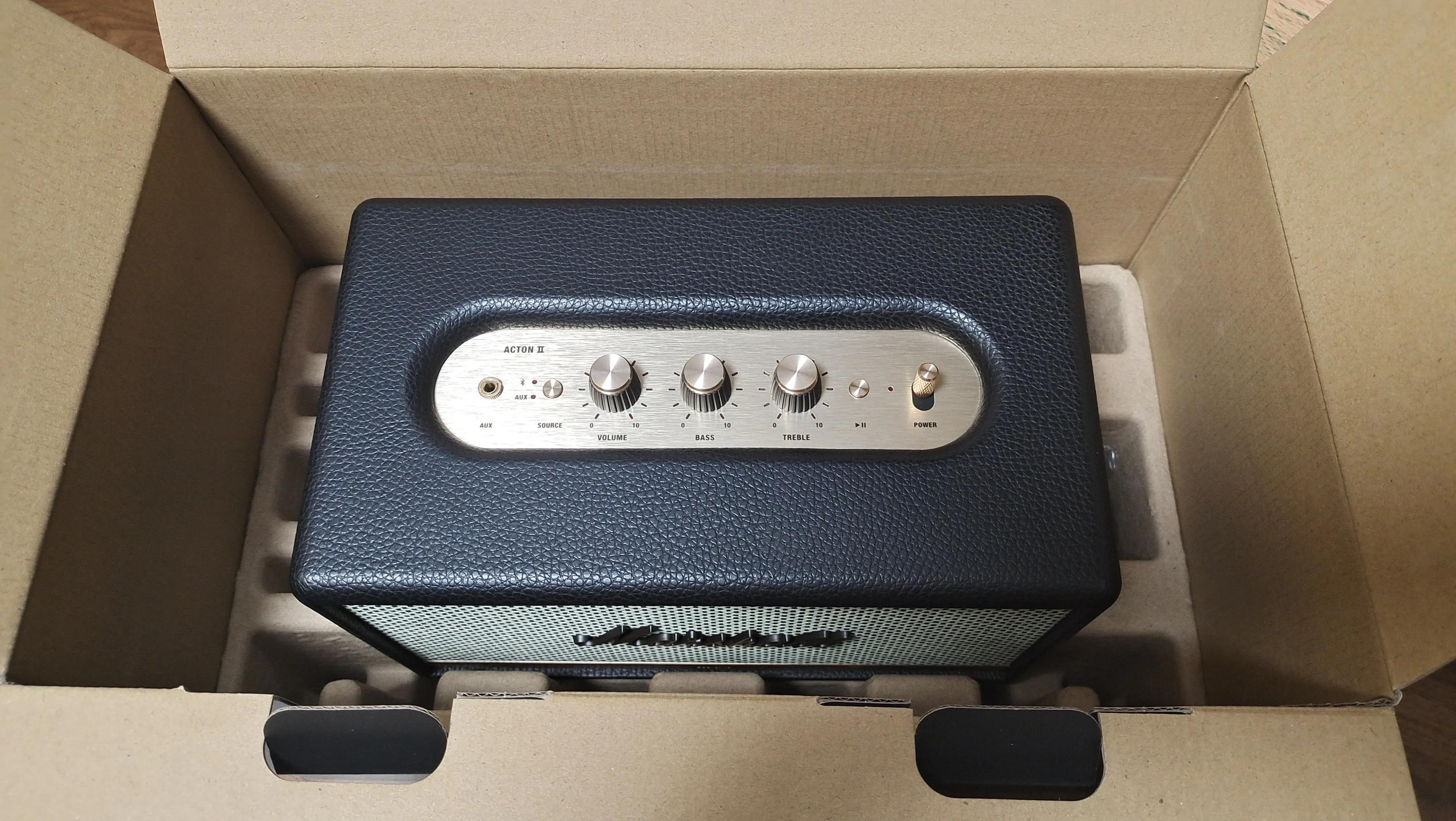 马歇尔acton二代开箱测评,马歇尔acton2外观