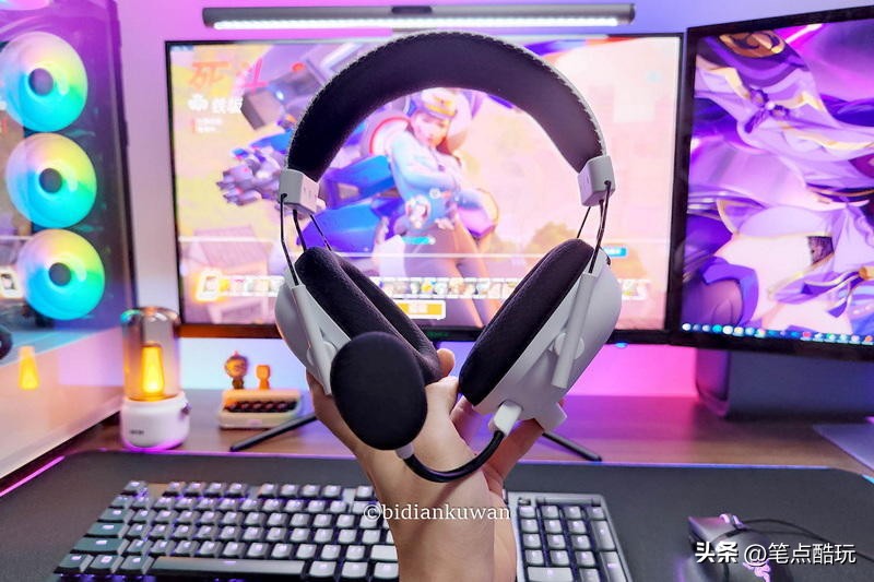 轻盔白甲，闻声激战，雷蛇旋风黑鲨V2专业版无线头戴式耳机体验